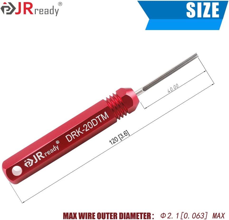JRready ST5236-DEUTSCH Connector Tool Kit: DRK-12DTP+16DT+20DTM & RT1 Metal Extraction Tools & 8 PCS Plastic Deutsch Pin Removal Tool Kit