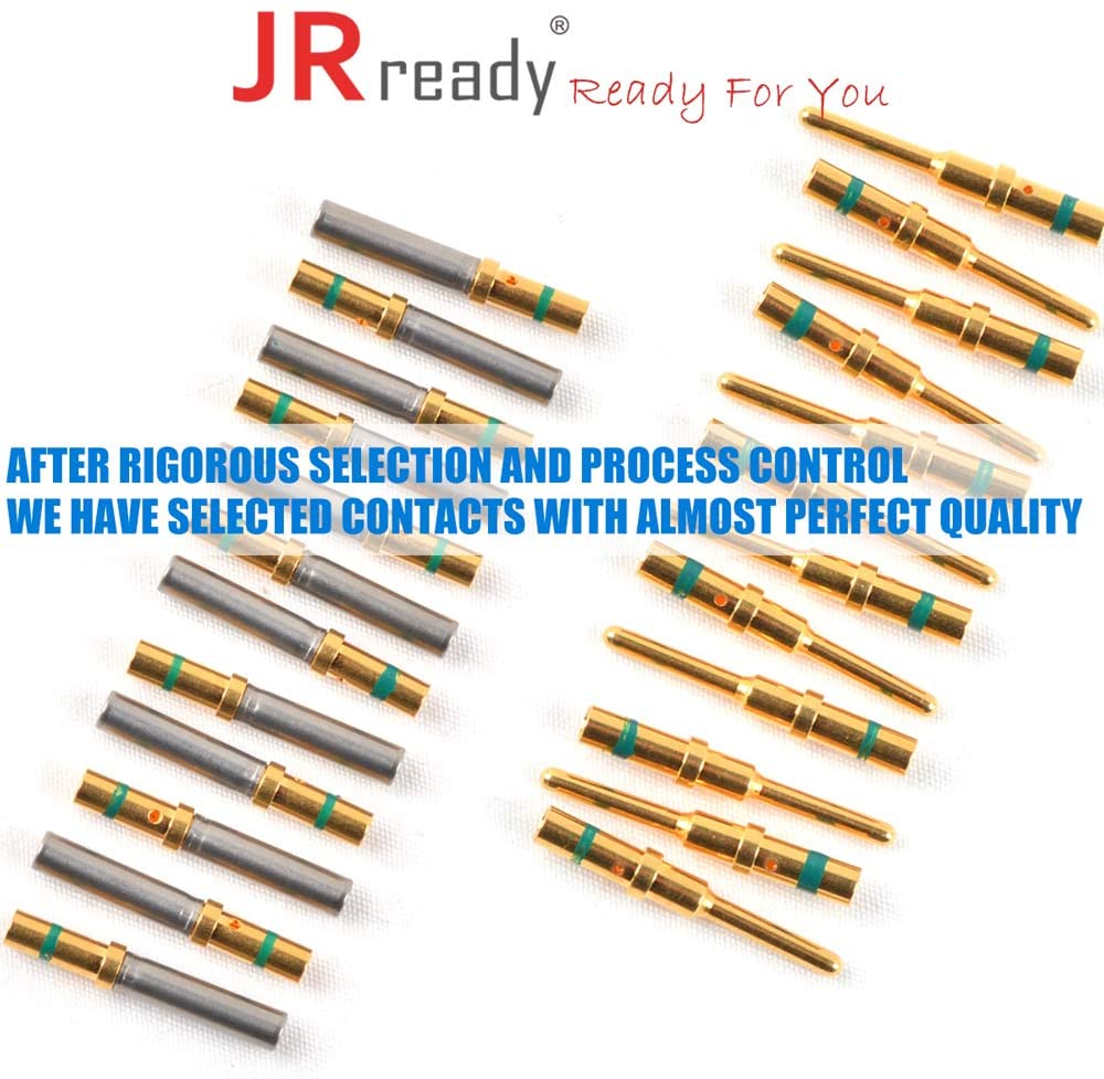 JRready ST6151 Pin solidi Deutsch placcati in oro da 16#: 0460-215-1631 Pin dorati Deutsch e 0462-209-1631 Socket, 12 coppie
