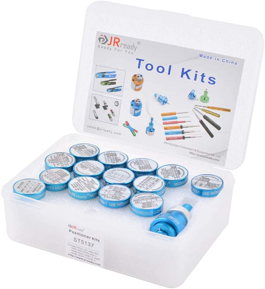 JRready ST5137 Positionierer-Kit: 14 Positionierer der K-Serie &amp; Universalpositionierer für NEW-AS2 YJQ-W1A YJQ-W1Q Crimpwerkzeug