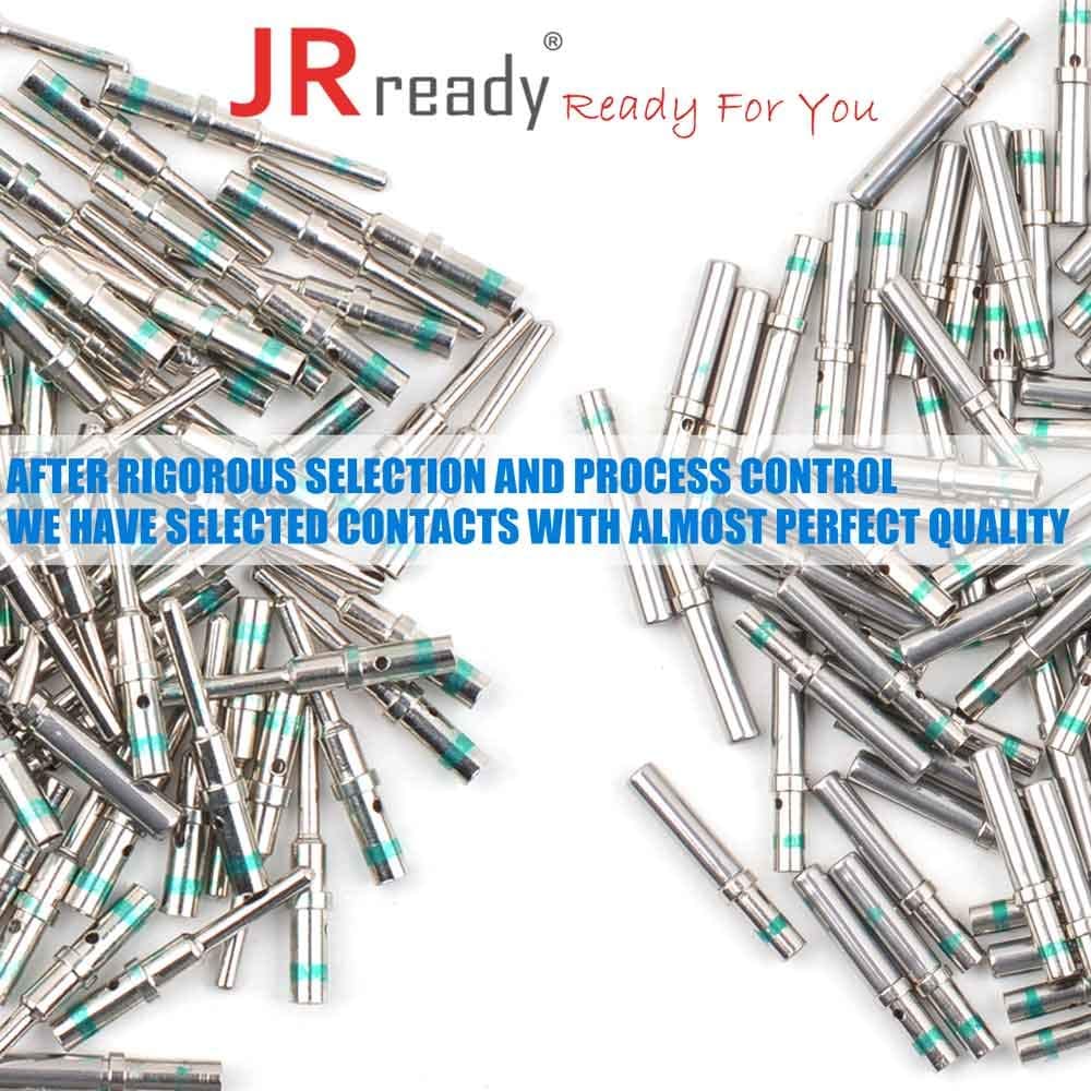 Kit JRready ST6119 Deutsch Solid Contact Size 16: 16# Maschio 0460-215-16141 Deutsch DT Pins Solid/Deutsch Femmina Pins 0462-209-16141 Contatti Filo 14 (60 paia)