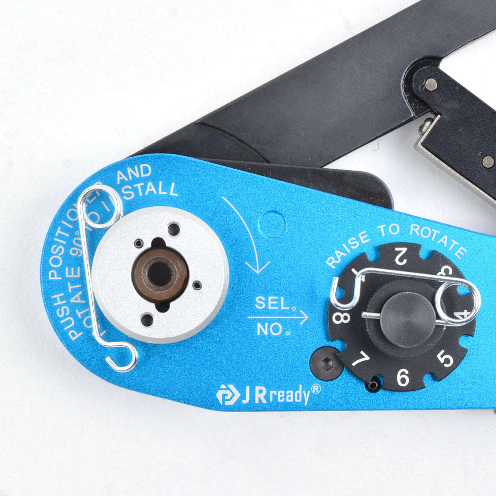 Pinza crimpatrice regolabile in miniatura JRready YJQ-MH992 con punta fine per connettori elettrici militari, dimensione minima di crimpatura del filo fino a 36 AWG (0,0127 mm²)