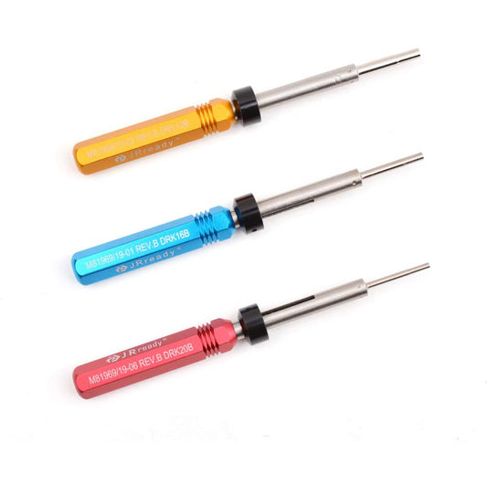 JRready DRK12B M81969 19-02/ DRK16B M81969 19-01/ DRK20B M81969 17-03 Removal Tools Designing Refers to M81969 Applied to Remove Contacts
