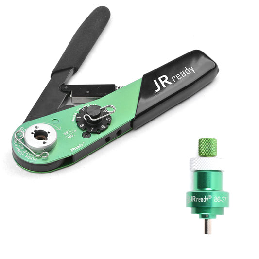 Set di strumenti JRready ST2011: pinza crimpatrice YJQ-W7A e posizionatore 86-37 16-28 AWG (1,32 mm²-0,08 mm²) per la maggior parte dei connettori miniaturizzati e subminiaturizzati