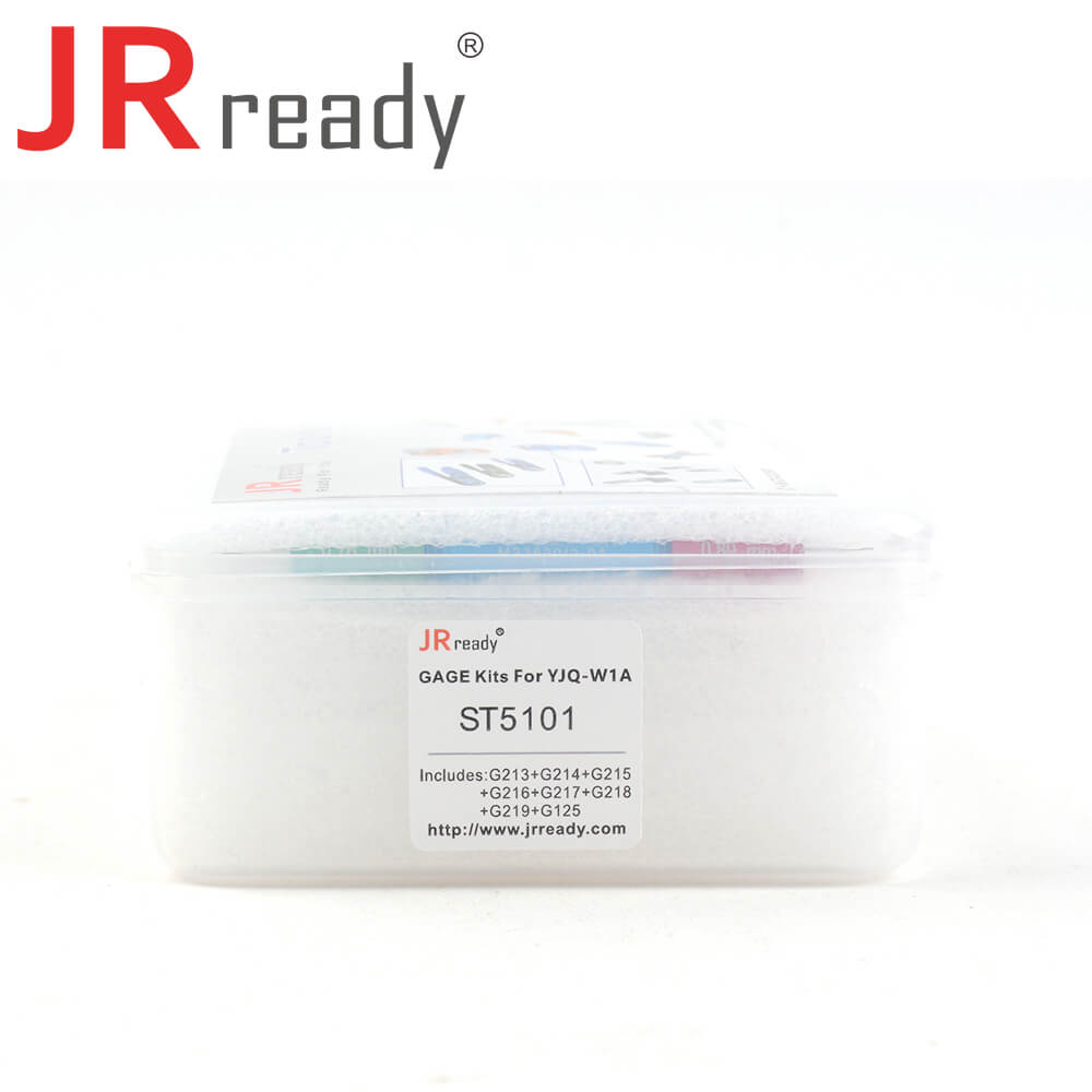 Kit JRready ST5101: 8 calibri Go-NoGo (G213 G214 G215 G216 G217 G218 G219 G125) per il diametro di lavoro dell'indentatore di prova della crimpatrice YJQ-W1A o YJQ-W1Q 