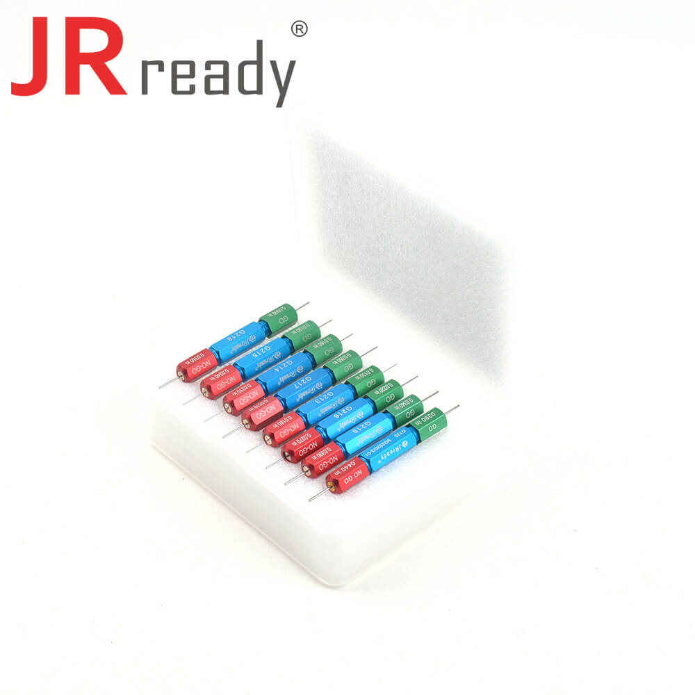 Kit JRready ST5101: 8 calibri Go-NoGo (G213 G214 G215 G216 G217 G218 G219 G125) per il diametro di lavoro dell'indentatore di prova della crimpatrice YJQ-W1A o YJQ-W1Q 