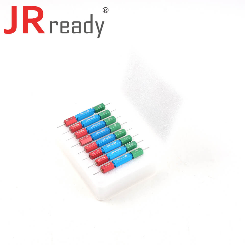 Kit JRready ST5101: 8 calibri Go-NoGo (G213 G214 G215 G216 G217 G218 G219 G125) per il diametro di lavoro dell'indentatore di prova della crimpatrice YJQ-W1A o YJQ-W1Q 