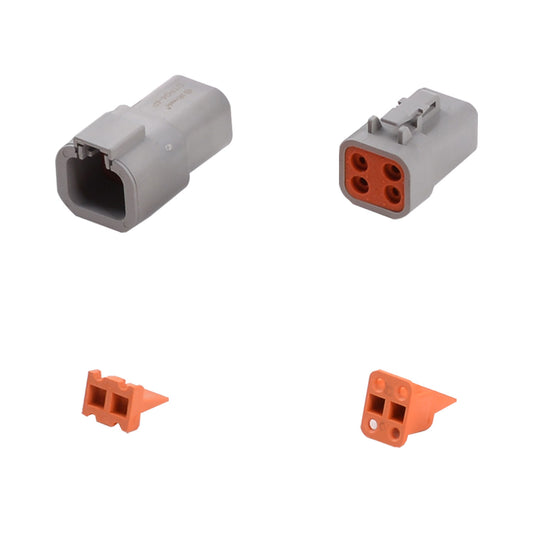 JRready DTP 4-PIN-STECKVERBINDER (DTP04-4P+DTP06-4S+WP-4P+WP-4S) 1 PACKUNG (KEINE DEUTSCH-STECKVERBINDER)