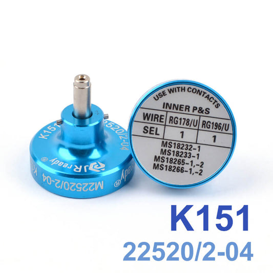 JRready K151 / P204 (M22520/2-04) Positionierer für Anschlusskontakte MS18232-1, MS18233-1, MS18265-1, -2, MS18266-1, -2 