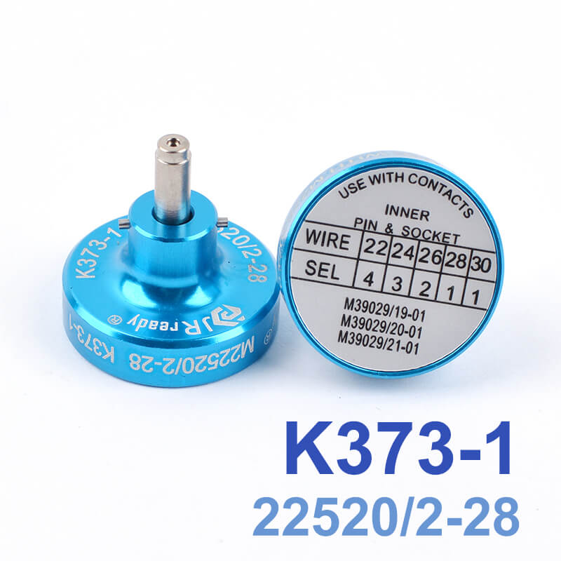 K373-1(M22520/2-28) Posizionatore per connettore MIL-C-81511 SERIE 3 E 4, CONTATTO M39029/19-PIN M39029/20-SKT M39029/21-SKT