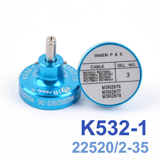 JRready K532-1(M22520/2-35) Positioner  for Contacts M38999 Series 1,2,3& 4 M39029/76-PIN,77-SKT,78-SKT CONTACT MIL-DTL-24308