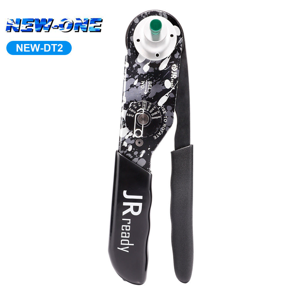 JRready NEW-DT2 Crimpzange für Steckverbinder (entspricht HDT-48-00 JRD-HDT-48) für DT-, DTM- und DTP-Steckverbinder mit 12#, 16# und 20# Pins/Buchsen (12–22 AWG)