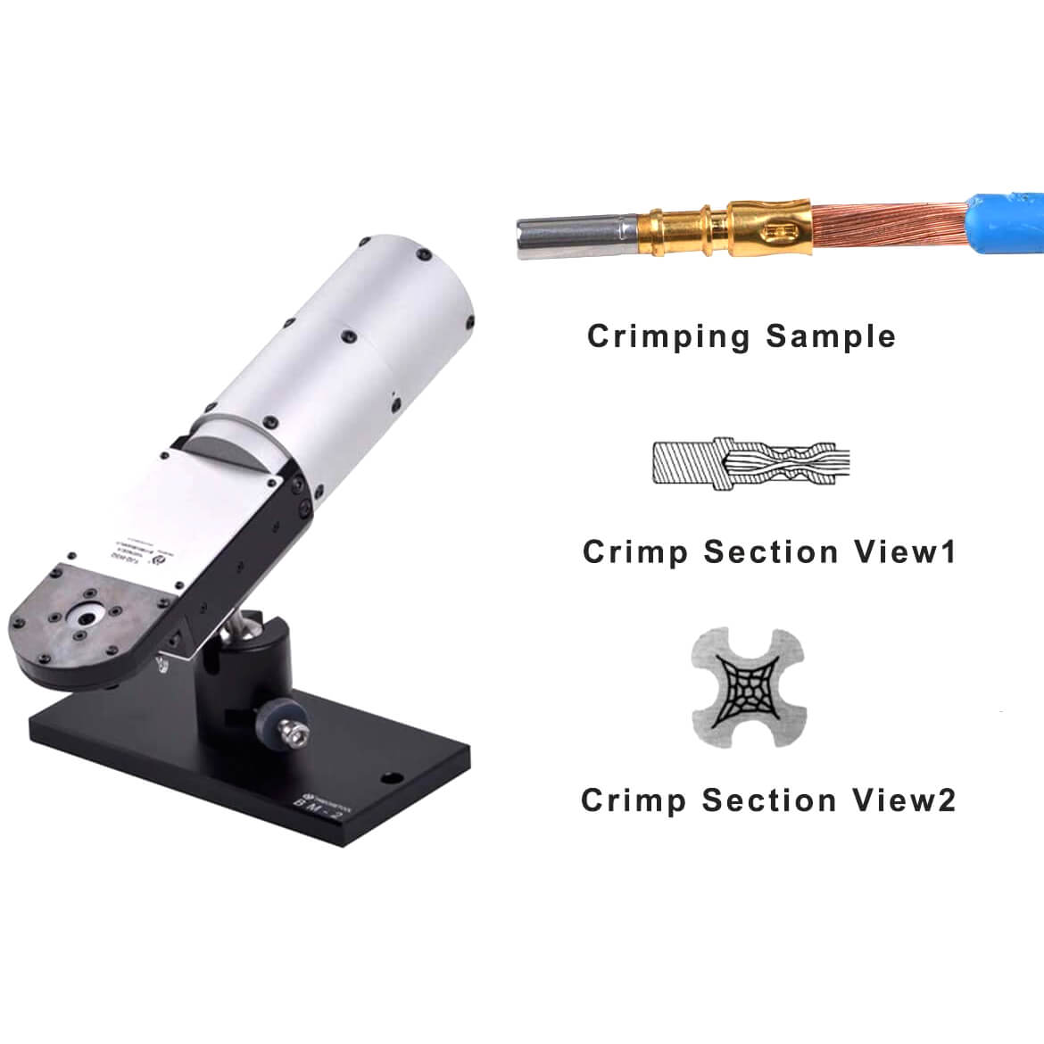 JRready YJQ-W3Q Pneumatic Crimp Tool  FRAME ONLY Mid-Current Range 8-18 AWG