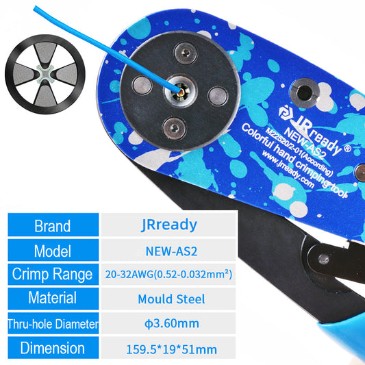 JRready ST2139 Werkzeugsatz (NEW-AS2 Crimpzange M22520/2-01 mit Positionierer M22520/2-06, M22520/2-07, M22520/2-09, M22520/2-10) für Steckverbinder der Serie M38999 