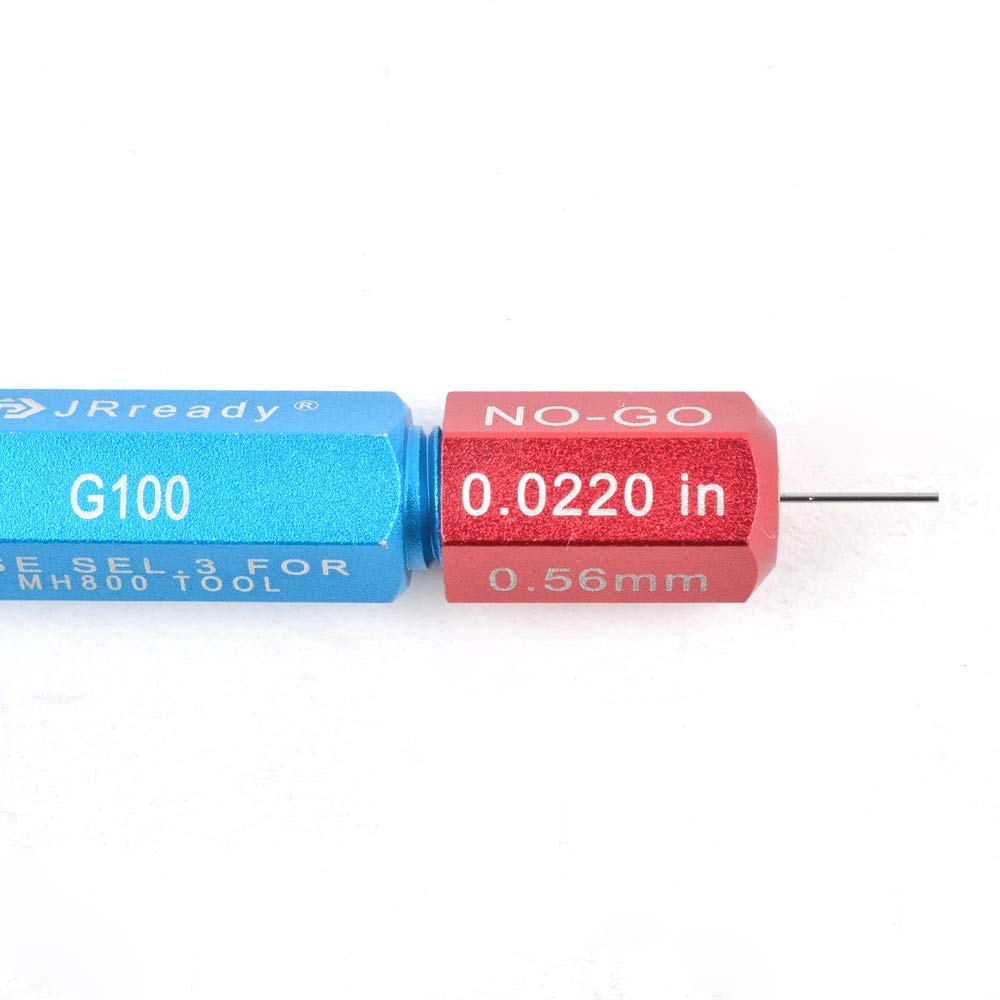 JRready G100 Gut/Ausschuss-Lehre, für die Ultrapräzisions-Crimpmaschine YJQ-MH800, Gut 0,0200 - Ausschuss 0,0220 