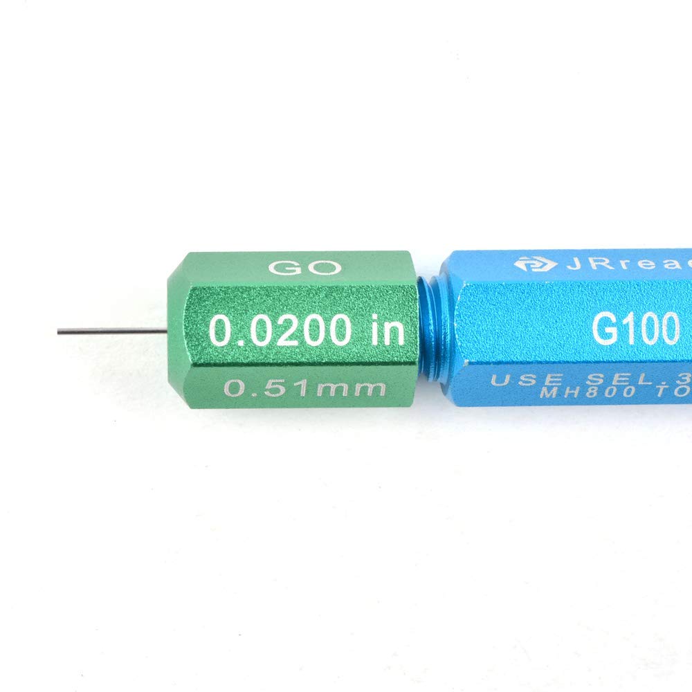 JRready G100 Gut/Ausschuss-Lehre, für die Ultrapräzisions-Crimpmaschine YJQ-MH800, Gut 0,0200 - Ausschuss 0,0220 